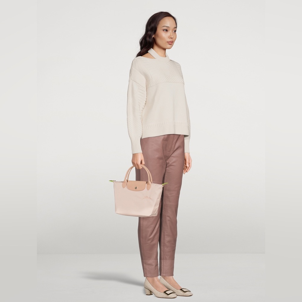 Small Le Pliage Green Top Handle Bag